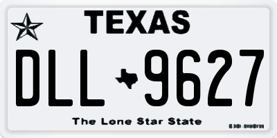 TX license plate DLL9627