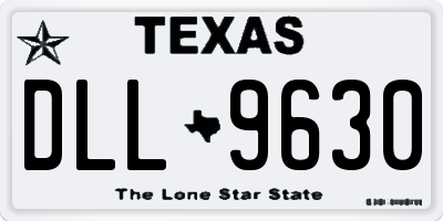 TX license plate DLL9630