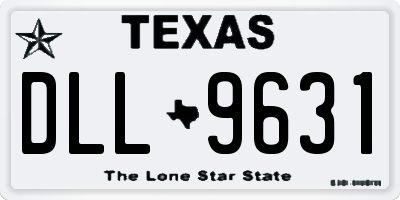 TX license plate DLL9631