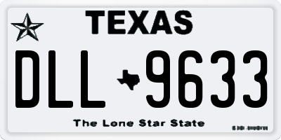 TX license plate DLL9633