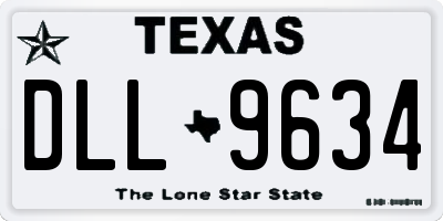 TX license plate DLL9634