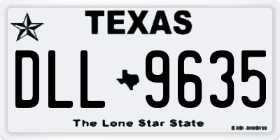 TX license plate DLL9635