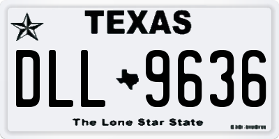 TX license plate DLL9636