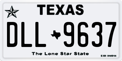 TX license plate DLL9637