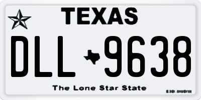 TX license plate DLL9638
