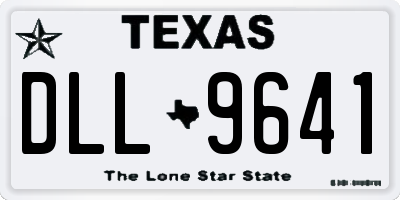 TX license plate DLL9641