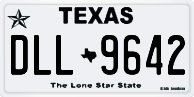 TX license plate DLL9642