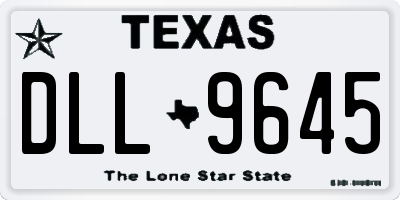 TX license plate DLL9645