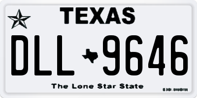 TX license plate DLL9646
