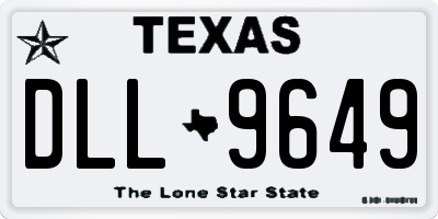 TX license plate DLL9649