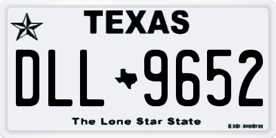 TX license plate DLL9652