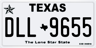 TX license plate DLL9655