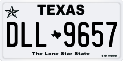 TX license plate DLL9657