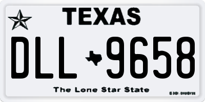 TX license plate DLL9658
