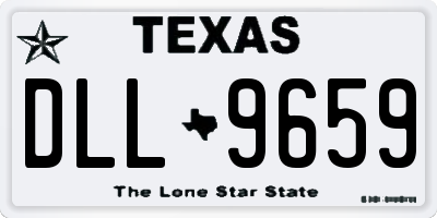 TX license plate DLL9659