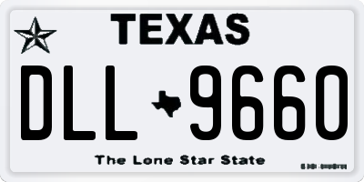 TX license plate DLL9660