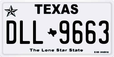 TX license plate DLL9663