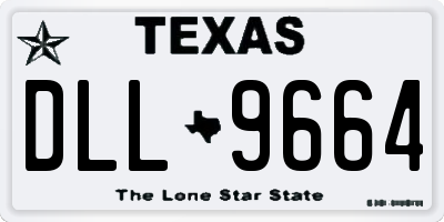 TX license plate DLL9664