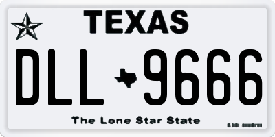 TX license plate DLL9666