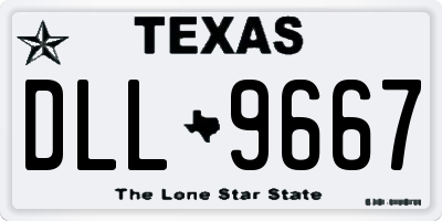 TX license plate DLL9667