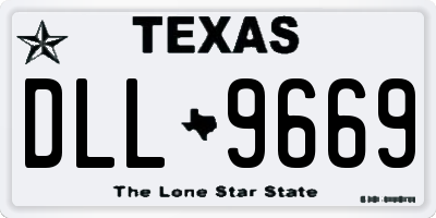 TX license plate DLL9669