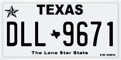 TX license plate DLL9671