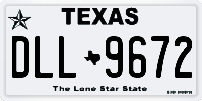 TX license plate DLL9672