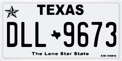 TX license plate DLL9673