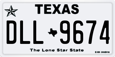 TX license plate DLL9674