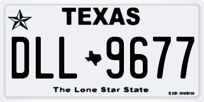 TX license plate DLL9677