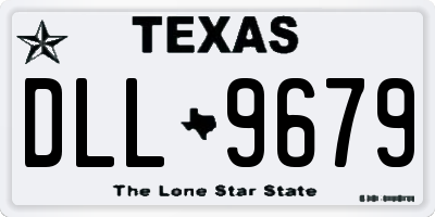 TX license plate DLL9679