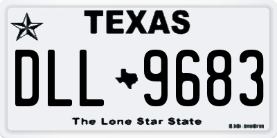 TX license plate DLL9683