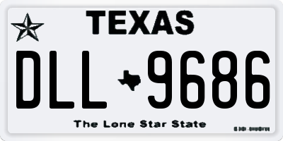 TX license plate DLL9686