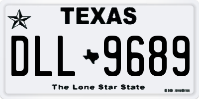 TX license plate DLL9689