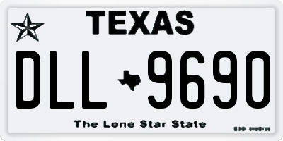 TX license plate DLL9690