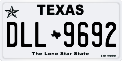 TX license plate DLL9692