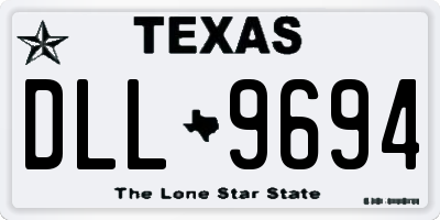 TX license plate DLL9694