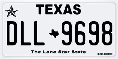 TX license plate DLL9698