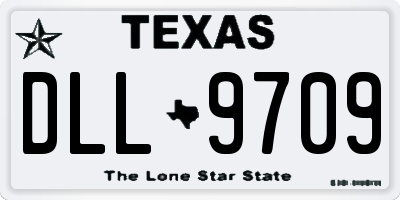 TX license plate DLL9709