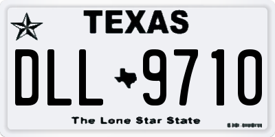 TX license plate DLL9710