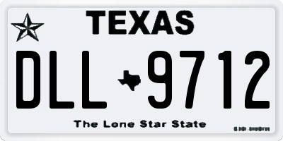 TX license plate DLL9712