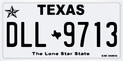 TX license plate DLL9713