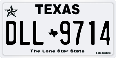 TX license plate DLL9714