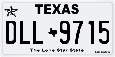 TX license plate DLL9715