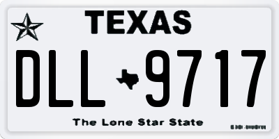 TX license plate DLL9717