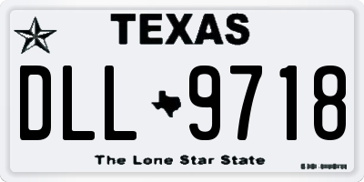 TX license plate DLL9718