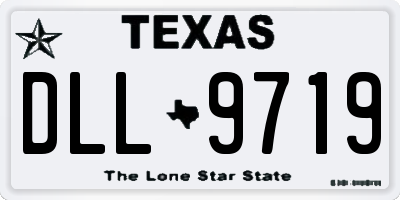 TX license plate DLL9719