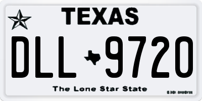 TX license plate DLL9720