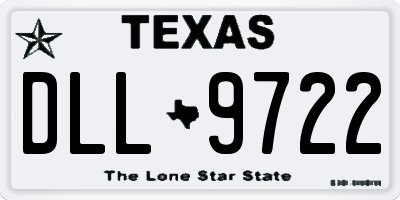 TX license plate DLL9722