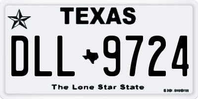 TX license plate DLL9724